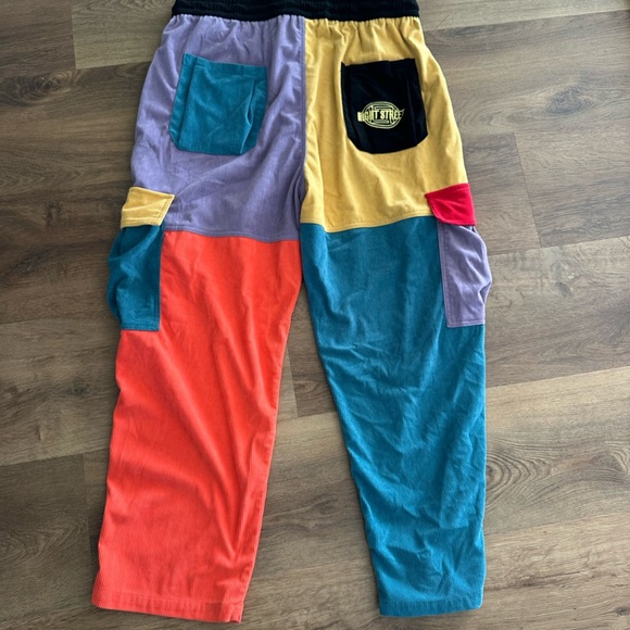Aelfric Eden ColorBlock Corduroy Patchwork Cargo Skater Pants Size XXL - Picture 10 of 15